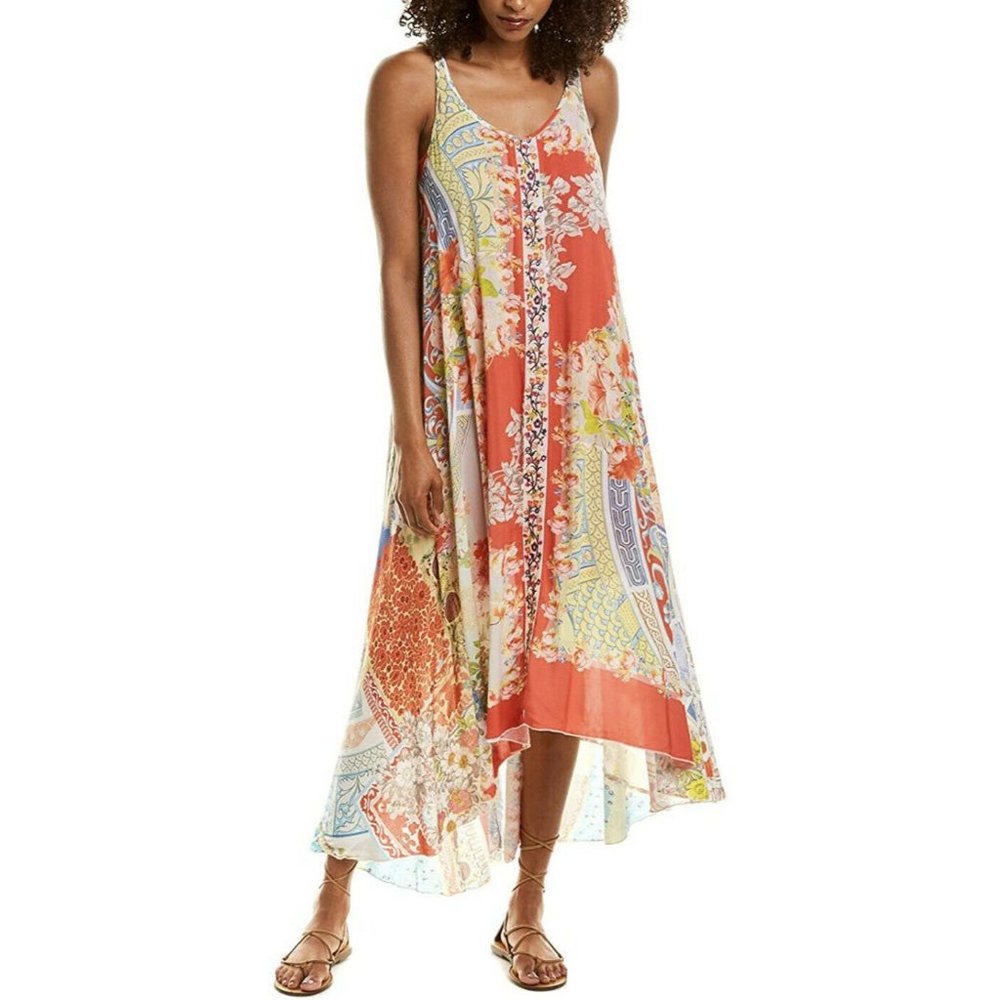 NWT Johnny Was Kara Floral Baroque High Low Dress - Picture 1 of 9